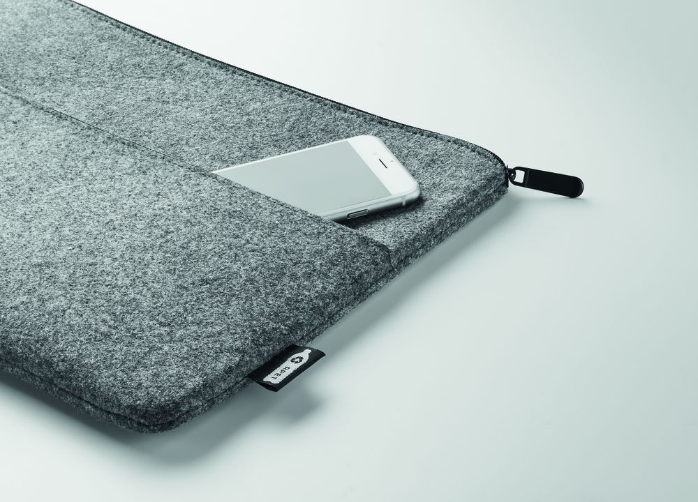 Custom Branded RPET Felt 14-Inch Laptop Bag - Eco-Friendly Corporate Tech Sleeve