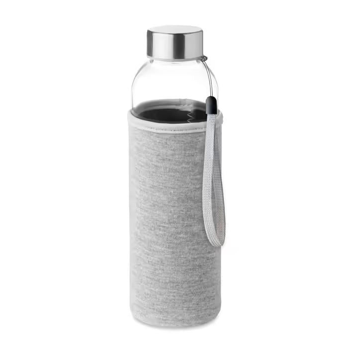 Eco-Friendly 500ml Glass Bottle with Branded Cover