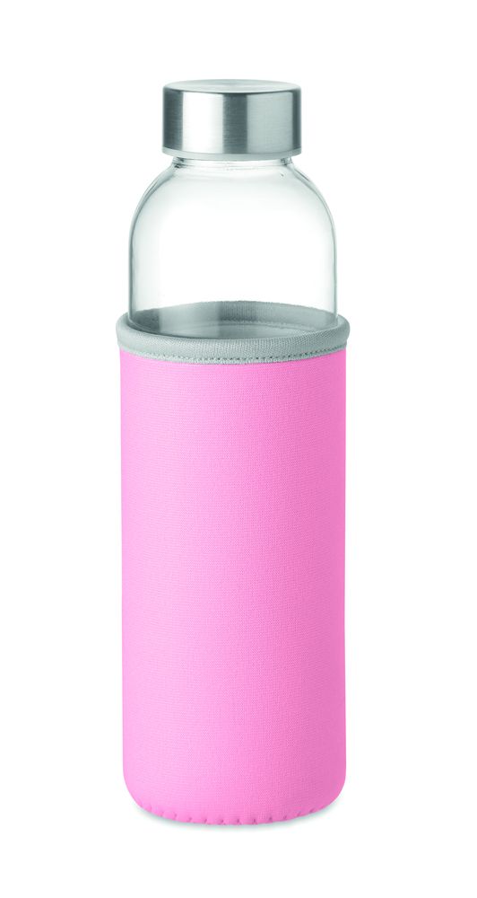 Eco-Friendly 500ml Glass Bottle with Branded Cover
