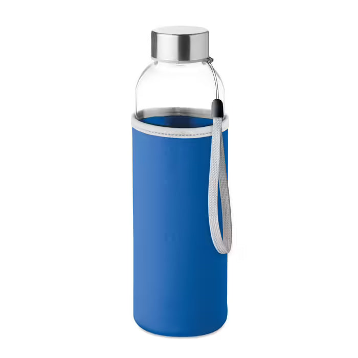 Eco-Friendly 500ml Glass Bottle with Branded Cover