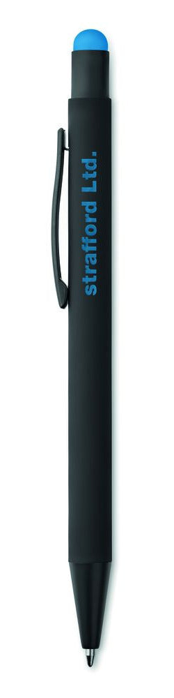 Aluminium Push-Button Stylus Pen - Custom Laser Engraved Corporate Promotional Stationery