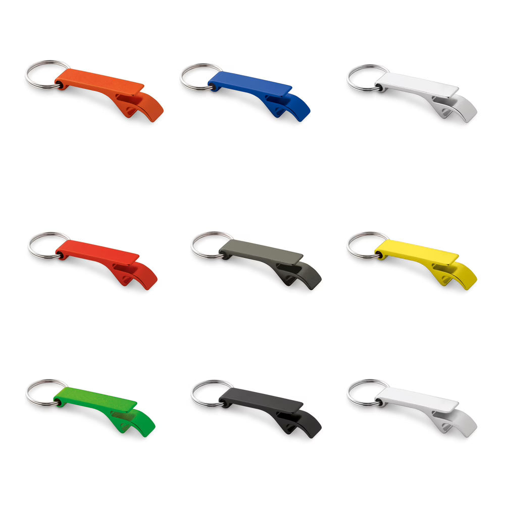Custom Aluminium Keyring Bottle Opener (9g) - Laser Engraved - Bulk Promotional Event Merchandise