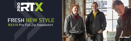 Promotional image for Pro RTX sweatshirt with people wearing the product.
