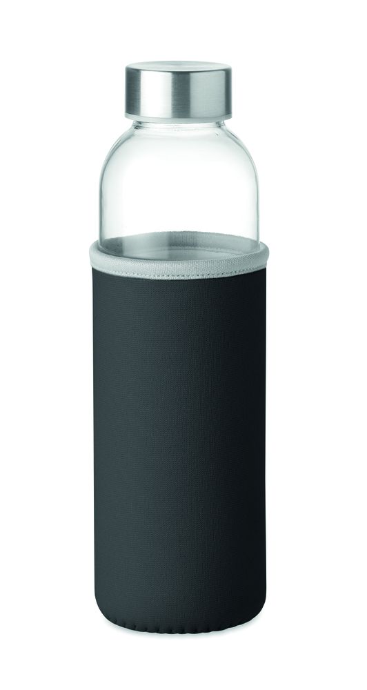 Eco-Friendly 500ml Glass Bottle with Branded Cover
