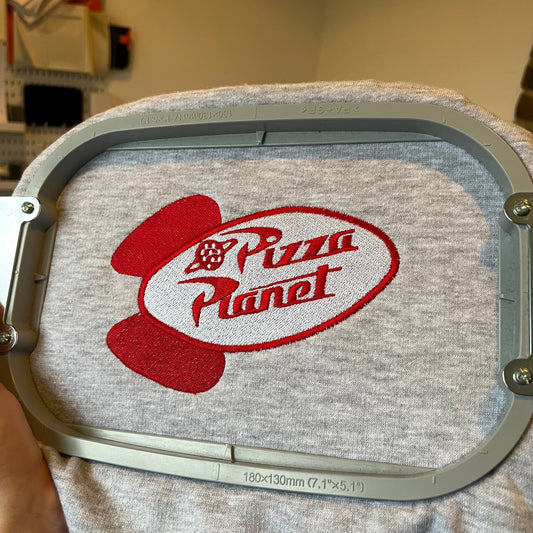 Pizza Planet Embroidered Sweatshirt