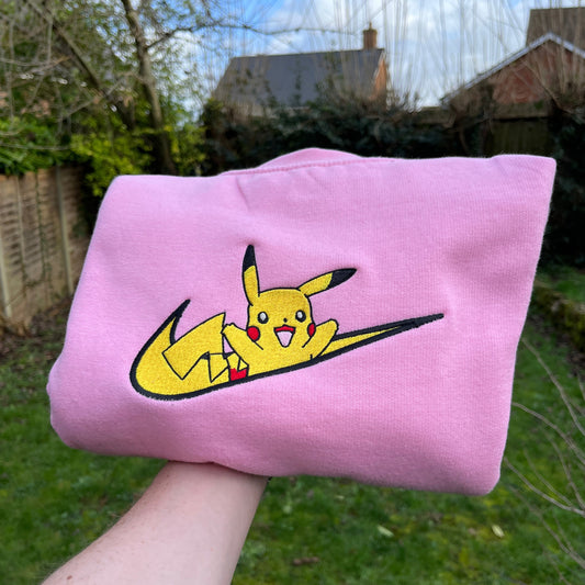 Pikachu Pokemon Embroidered Gift Sweatshirt