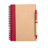 SONORA PLUS Recycled Paper Notebook & Pen Set - Custom Screen Printed Sustainable Promotional Stationery