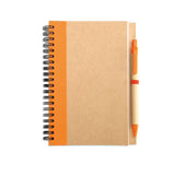 SONORA PLUS Recycled Paper Notebook & Pen Set - Custom Screen Printed Sustainable Promotional Stationery