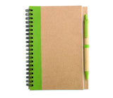 SONORA PLUS Recycled Paper Notebook & Pen Set - Custom Screen Printed Sustainable Promotional Stationery