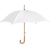 Custom 23-Inch Wooden Handle Auto-Open Umbrella - Printed Logo - Premium Corporate Promotional Gift