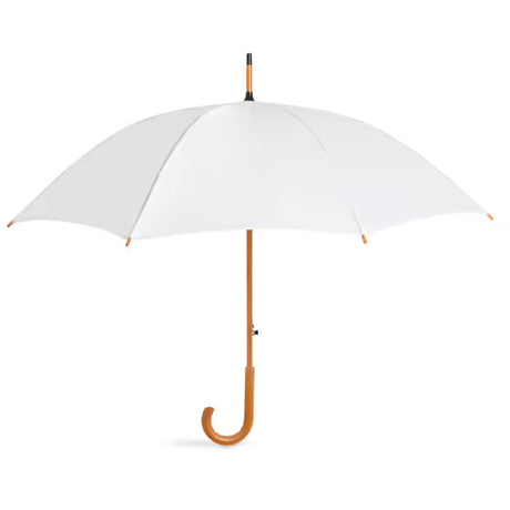 Pack of 5 Custom 23-Inch Wooden Handle Auto-Open Umbrella - Printed Logo - Premium Corporate Promotional Gift