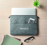 Custom Branded RPET Felt 14-Inch Laptop Bag - Eco-Friendly Corporate Tech Sleeve