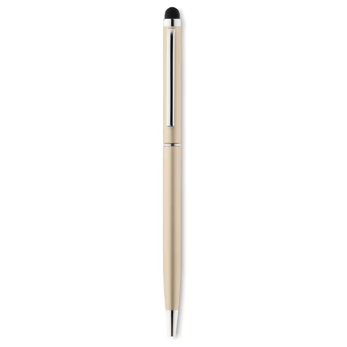 Custom Laser Engraved Aluminium Stylus Ballpoint Pen - Premium Promotional Corporate Stationery
