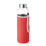 Eco-Friendly 500ml Glass Bottle with Branded Cover