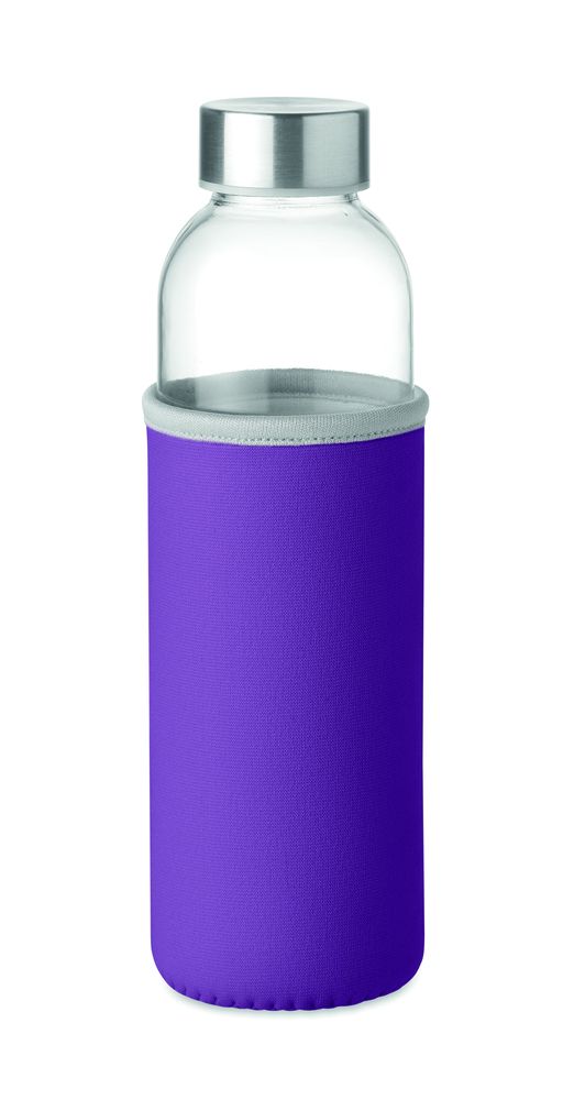 Eco-Friendly 500ml Glass Bottle with Branded Cover