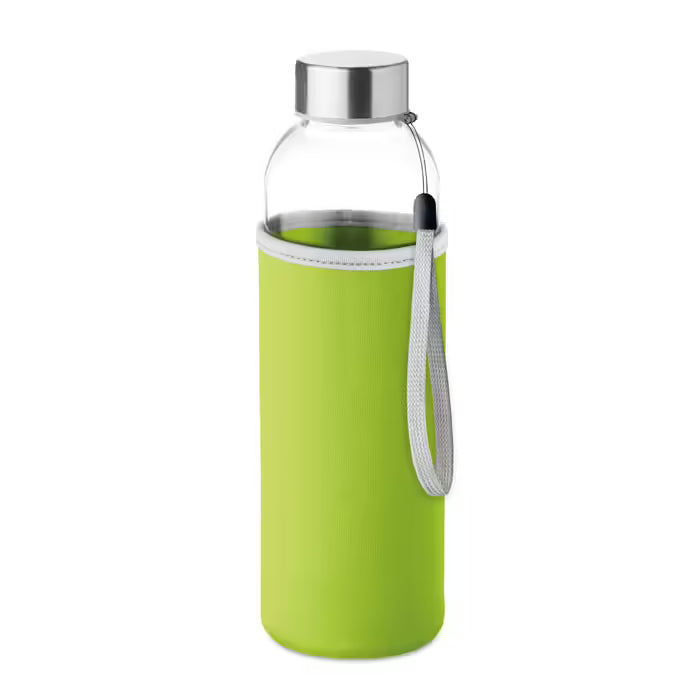 Eco-Friendly 500ml Glass Bottle with Branded Cover