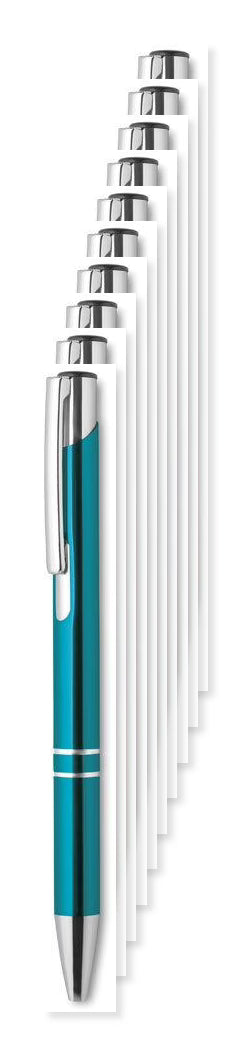 Pack of 10 Custom Aluminium Ball Pen (15g) - Laser Engraved - Premium Corporate Promotional Stationery