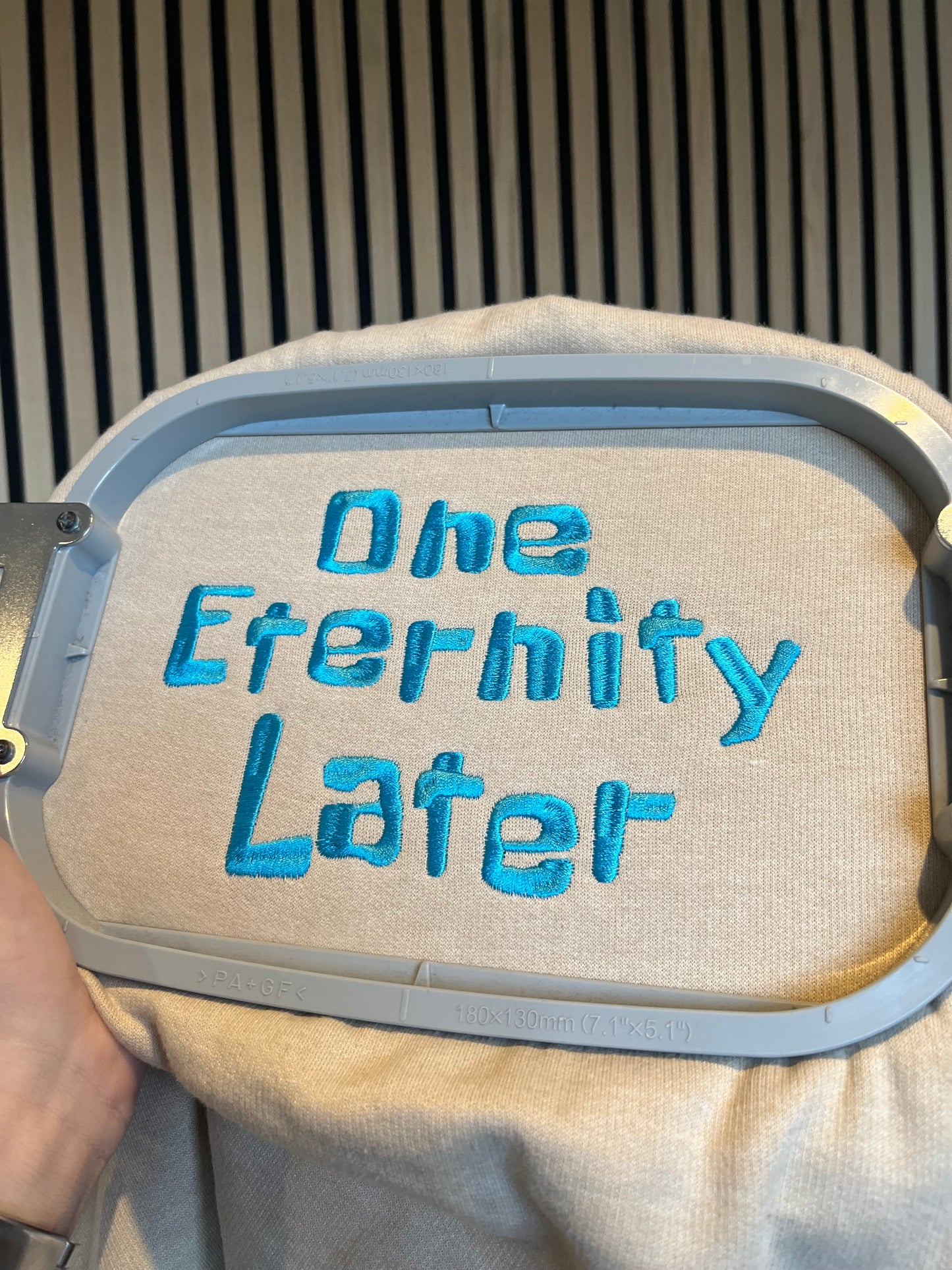 One Eternity Later Embroidered Sweatshirt