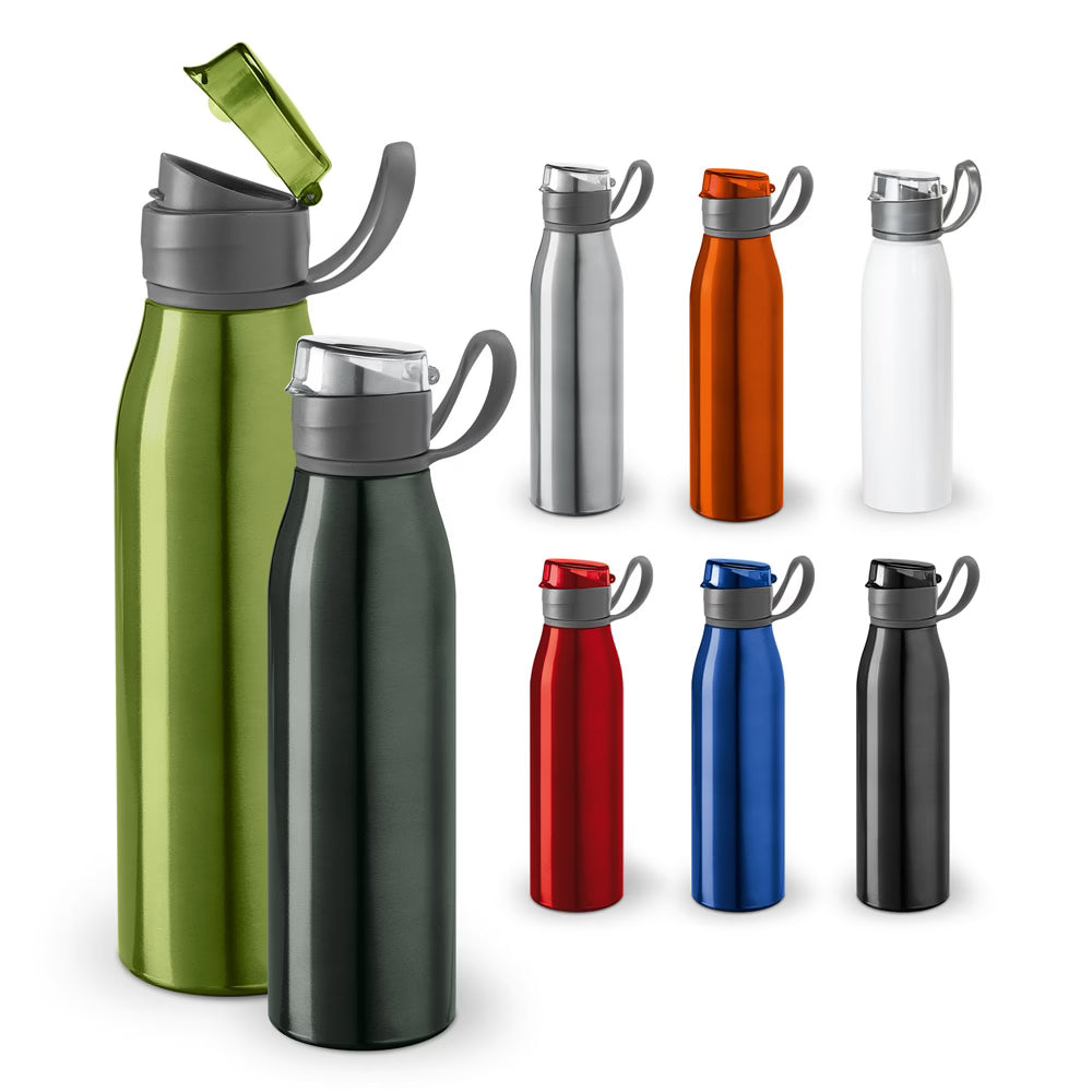 Custom Laser Engraved Aluminium Sports Bottle (650 mL) - Premium Promotional & Corporate Drinkware