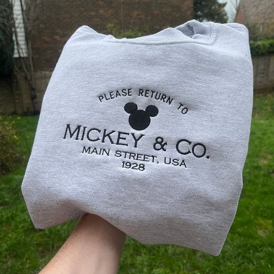 Disney Embroidered Sweatshirt