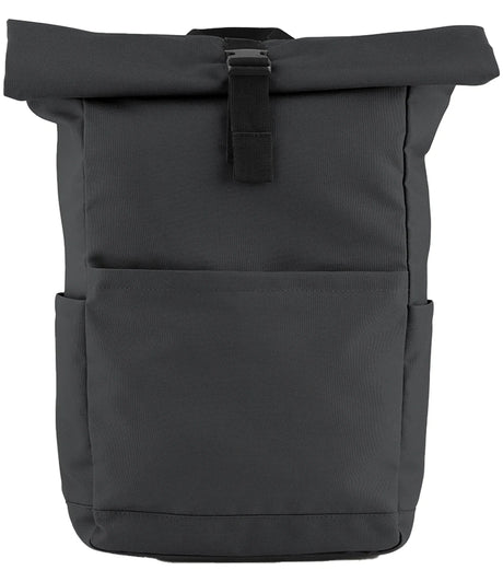 BagBase Premium Recycled Roll-Top Backpack (100% Recycled 600D) - Custom Embroidered Eco-Friendly Commuter Bag