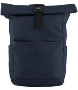 BagBase Premium Recycled Roll-Top Backpack (100% Recycled 600D) - Custom Embroidered Eco-Friendly Commuter Bag