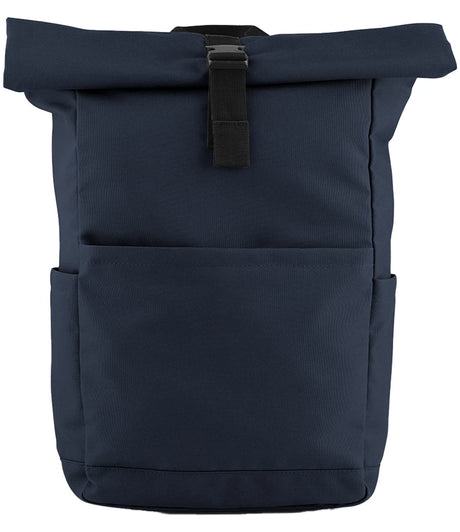 BagBase Premium Recycled Roll-Top Backpack (100% Recycled 600D) - Custom Embroidered Eco-Friendly Commuter Bag