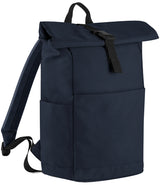 BagBase Premium Recycled Roll-Top Backpack (100% Recycled 600D) - Custom Embroidered Eco-Friendly Commuter Bag