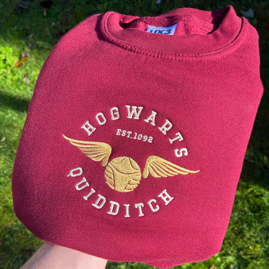 Harry Potter Hogwarts Quidditch Embroidered Gift
