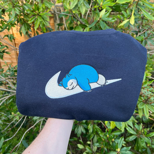 Snorlax Pokemon Inspired Embroidered Gift