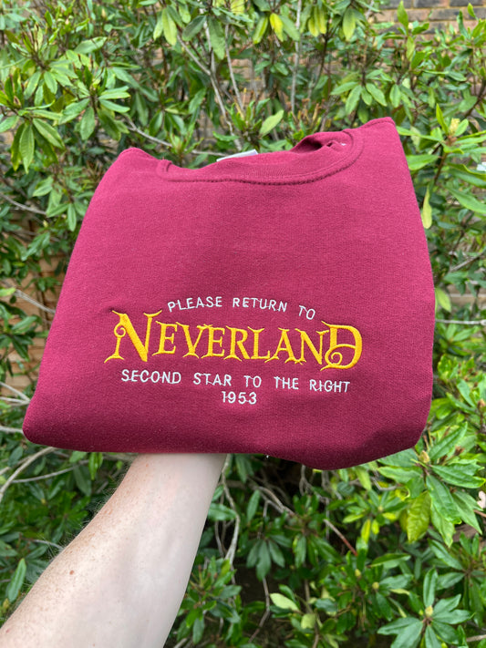Neverland 'Peter Pan' Embroidered Gift