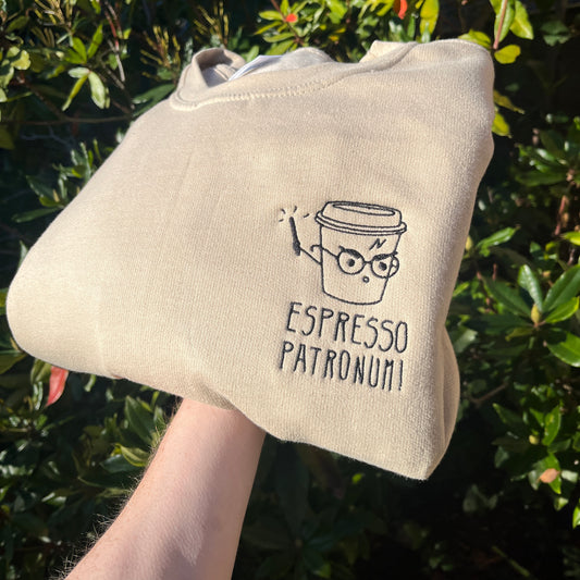 Espresso Patronum!! Harry Potter Inspired Embroidered Gift