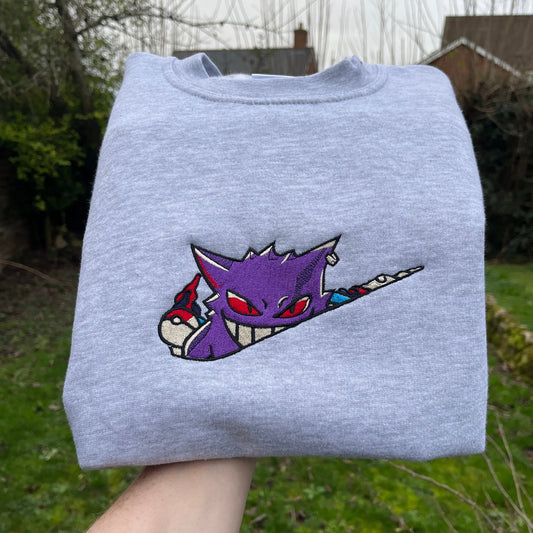 Gengar Pokemon Inspired Embroidered Gift