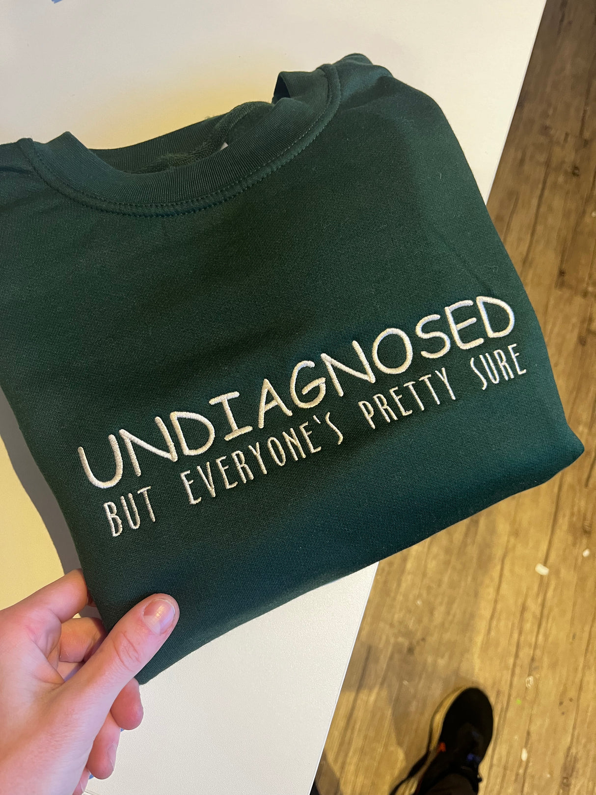 Undiagnosed Sweatshirt Embroidered Gift