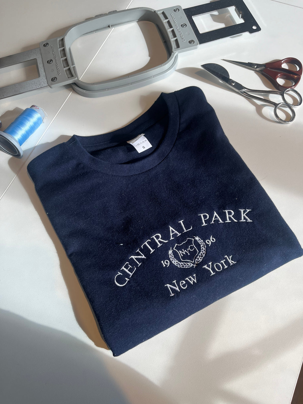 Central Park Embroidered Sweatshirt