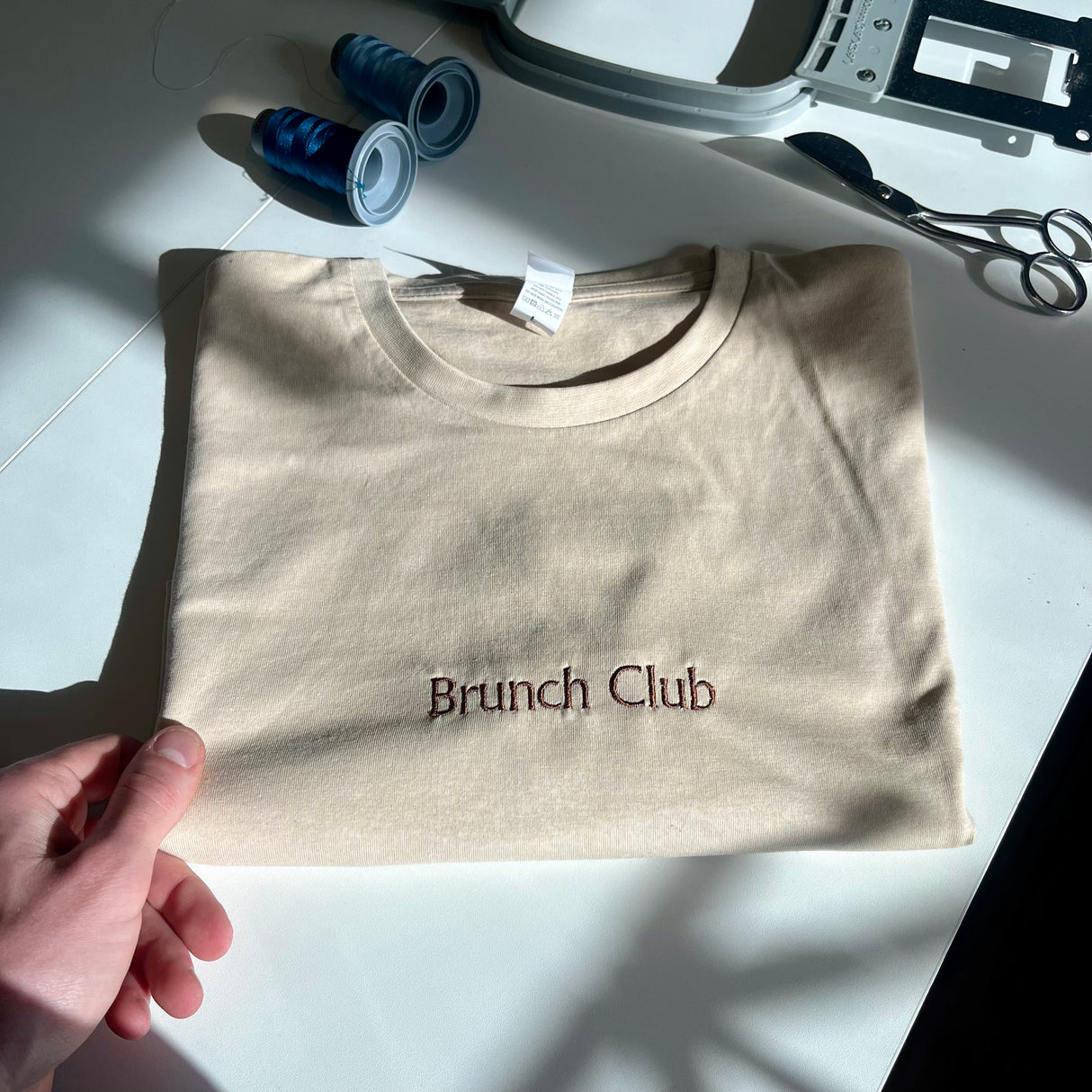 Brunch Club Embroidered Sweatshirt