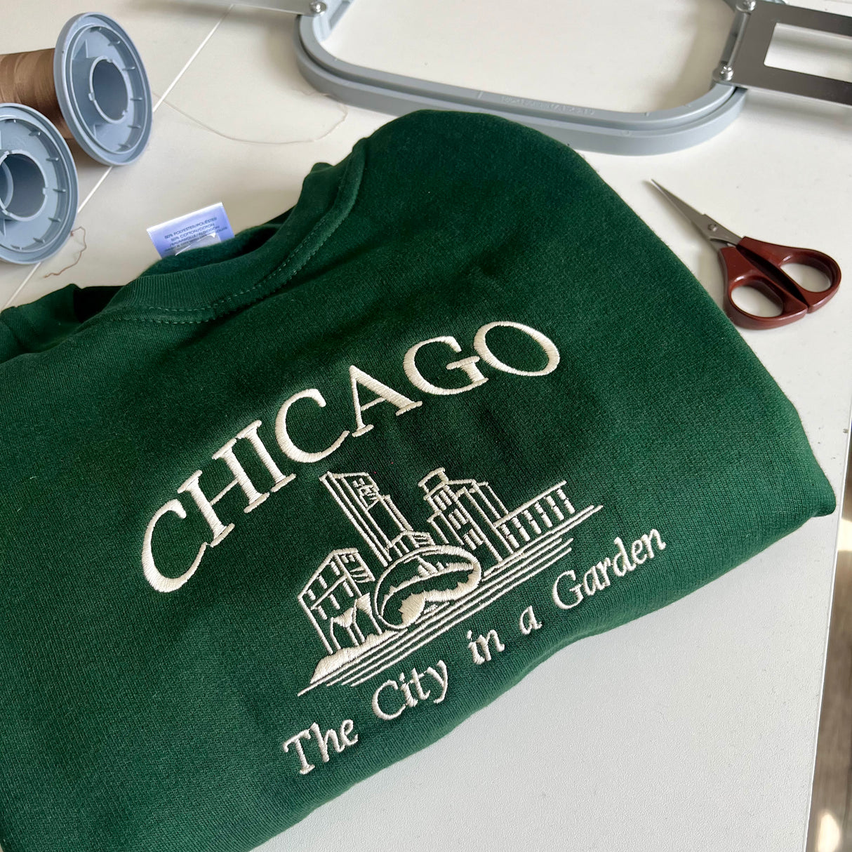 Chicago City Embroidered Sweatshirt