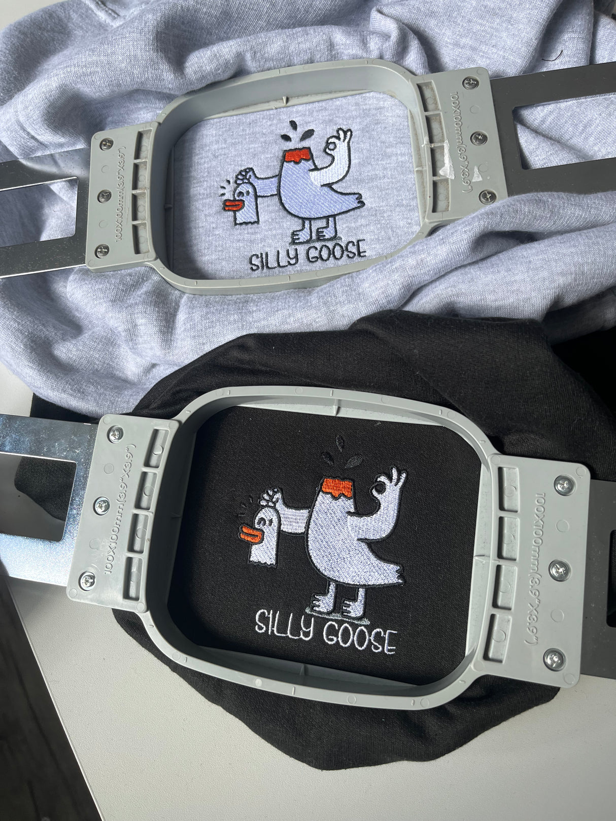 Silly Goose Halloween Embroidered Sweatshirt