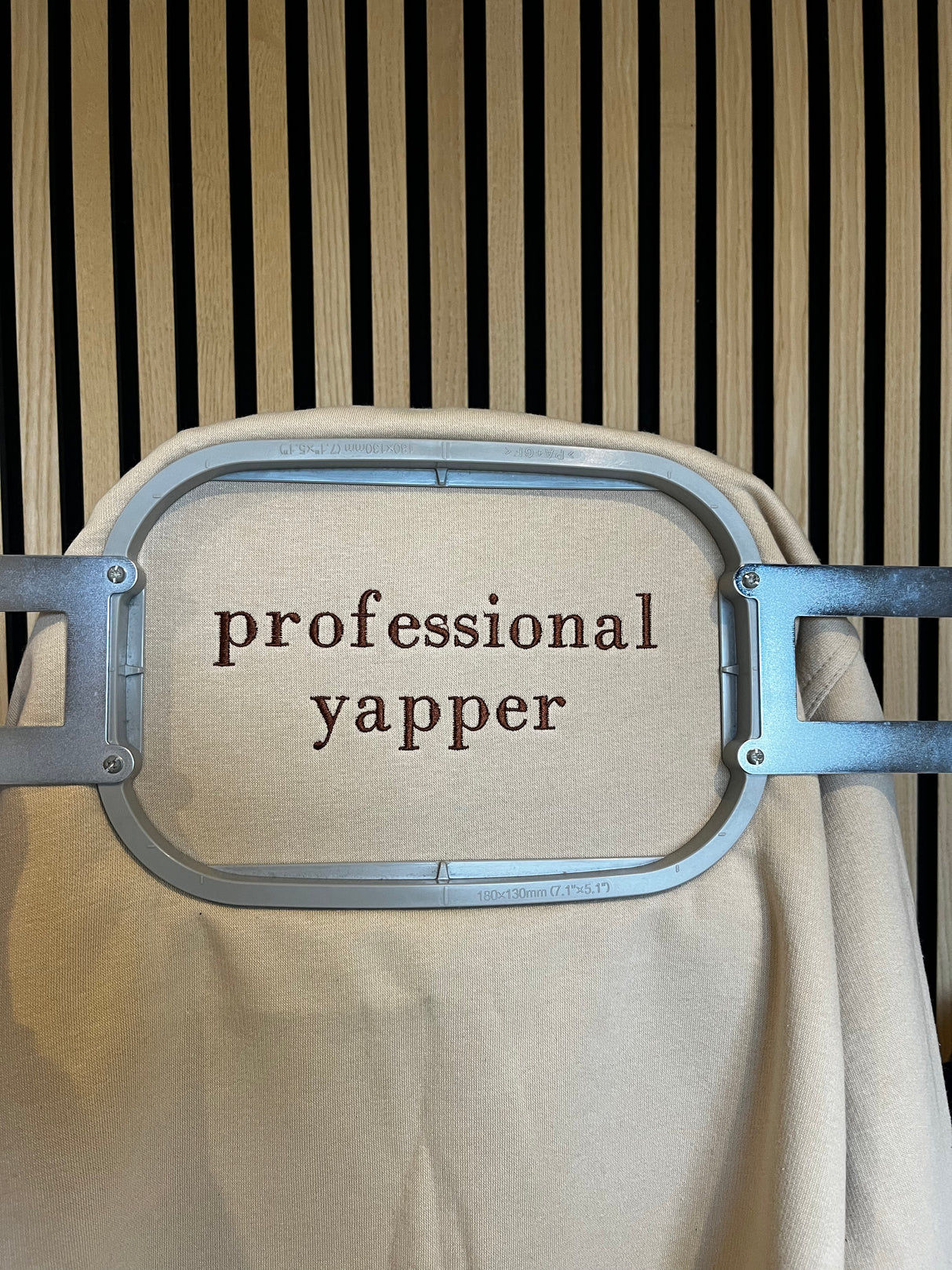 Professional Yapper Embroidered Sweatshirt