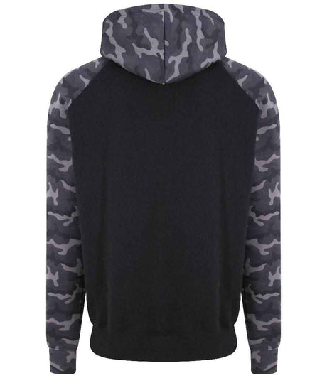 JH009 Solid Black/Black Camo Back