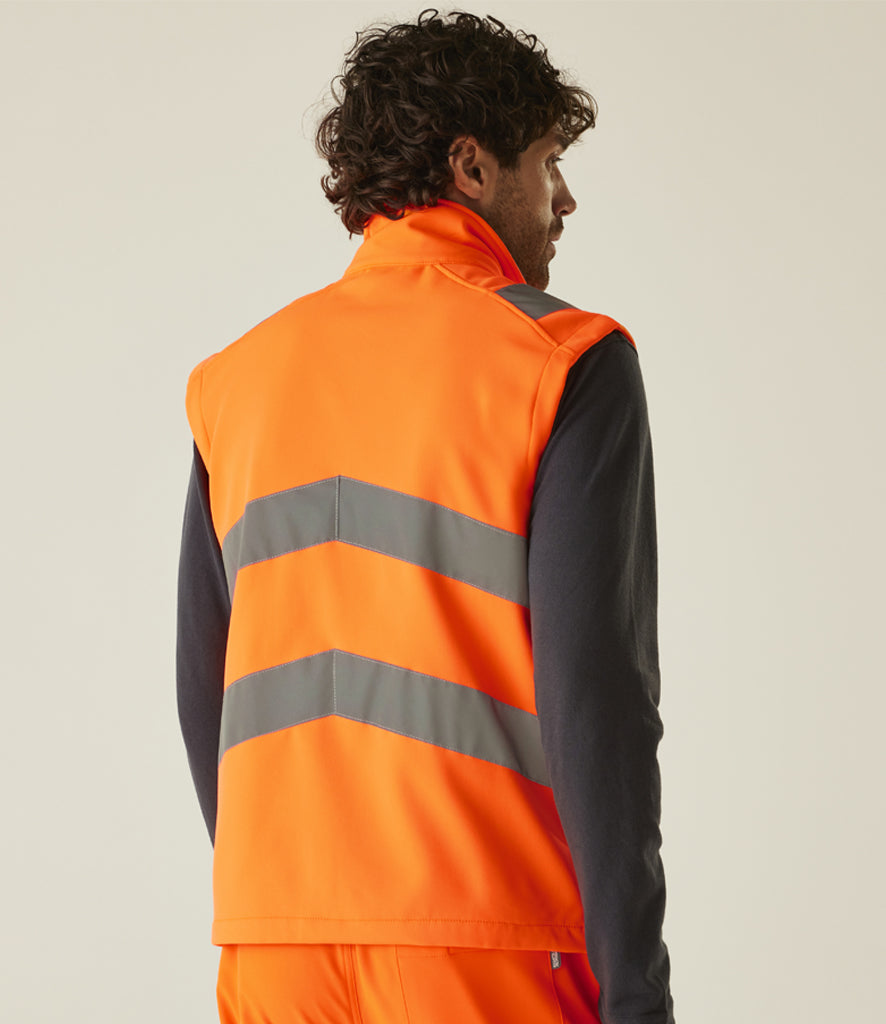Regatta High Visibility Pro Contract Ablaze Soft Shell Bodywarmer