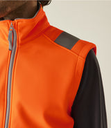 Regatta High Visibility Pro Contract Ablaze Soft Shell Bodywarmer