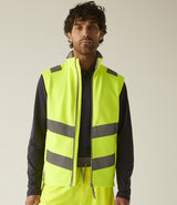 Regatta High Visibility Pro Contract Ablaze Soft Shell Bodywarmer