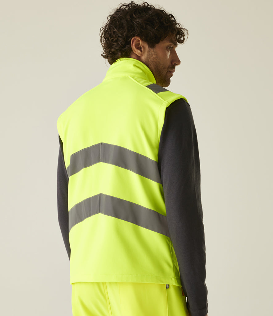 Regatta High Visibility Pro Contract Ablaze Soft Shell Bodywarmer