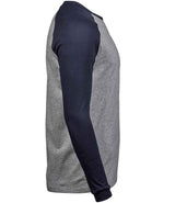 T5072 Heather Grey/Navy Right