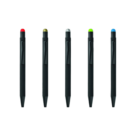 Pack of 10 Aluminium Push-Button Stylus Pen - Custom Laser Engraved Corporate Promotional Stationery