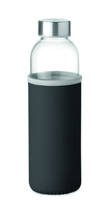 Eco-Friendly 500ml Glass Bottle with Branded Cover