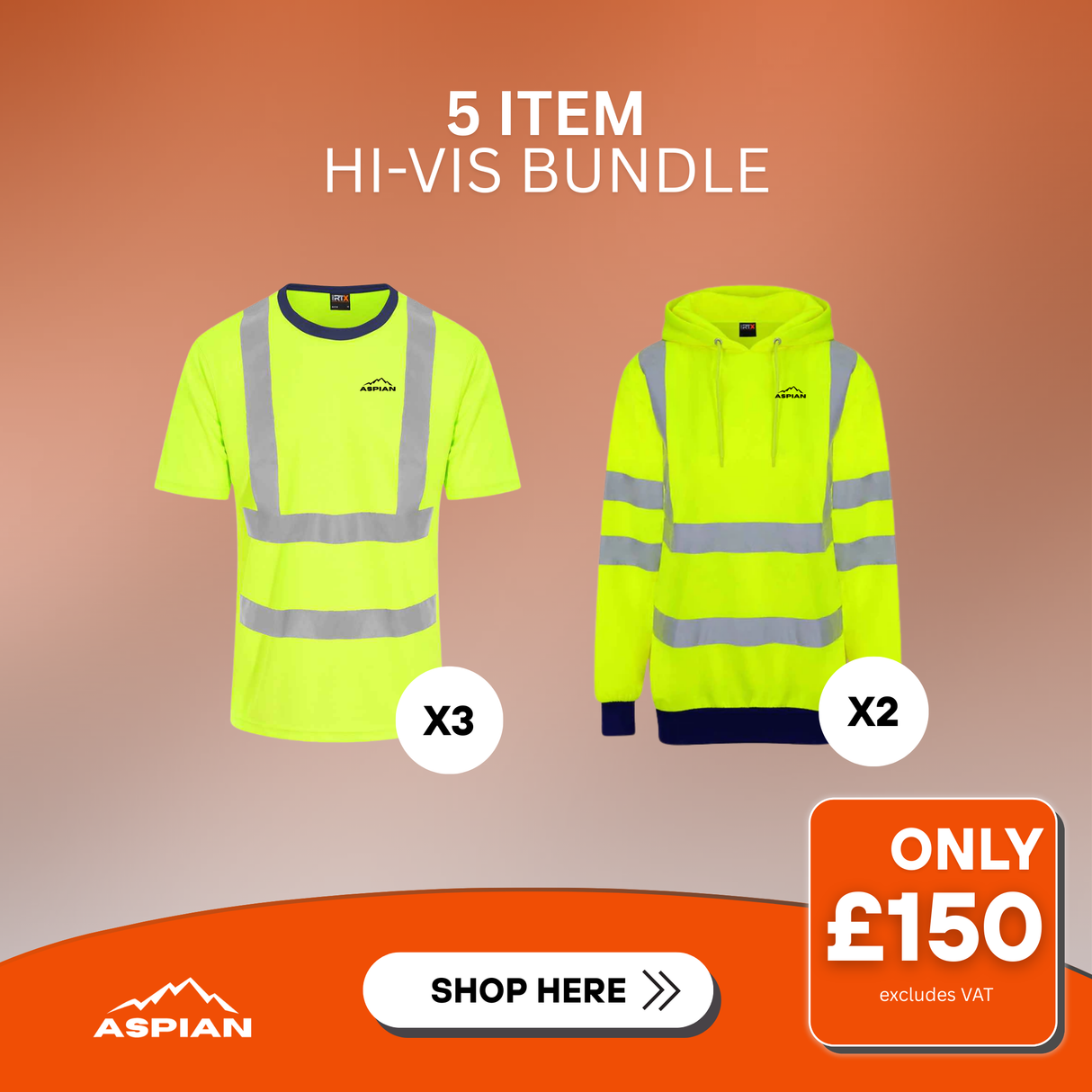 5 Item Hi-Vis Workwear Bundle